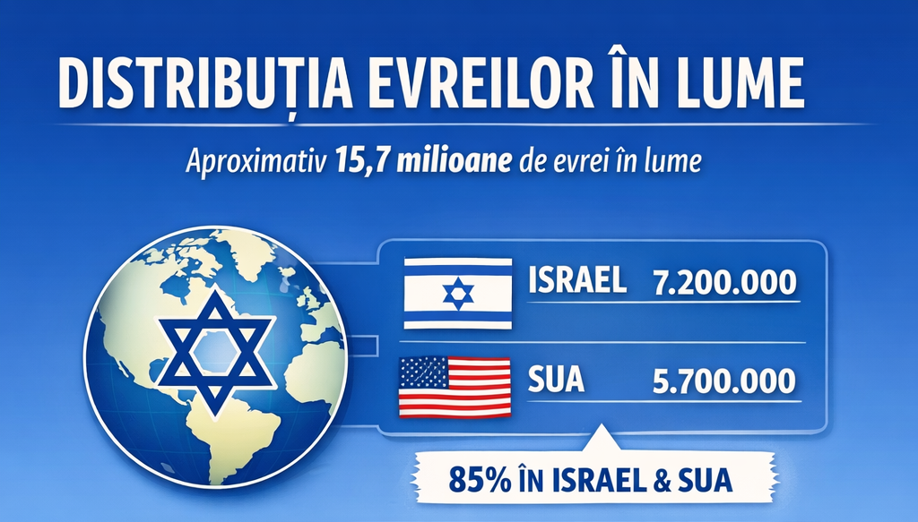 Cati evrei sunt in lume